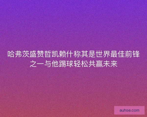 哈弗茨盛赞哲凯赖什称其是世界最佳前锋之一与他踢球轻松共赢未来